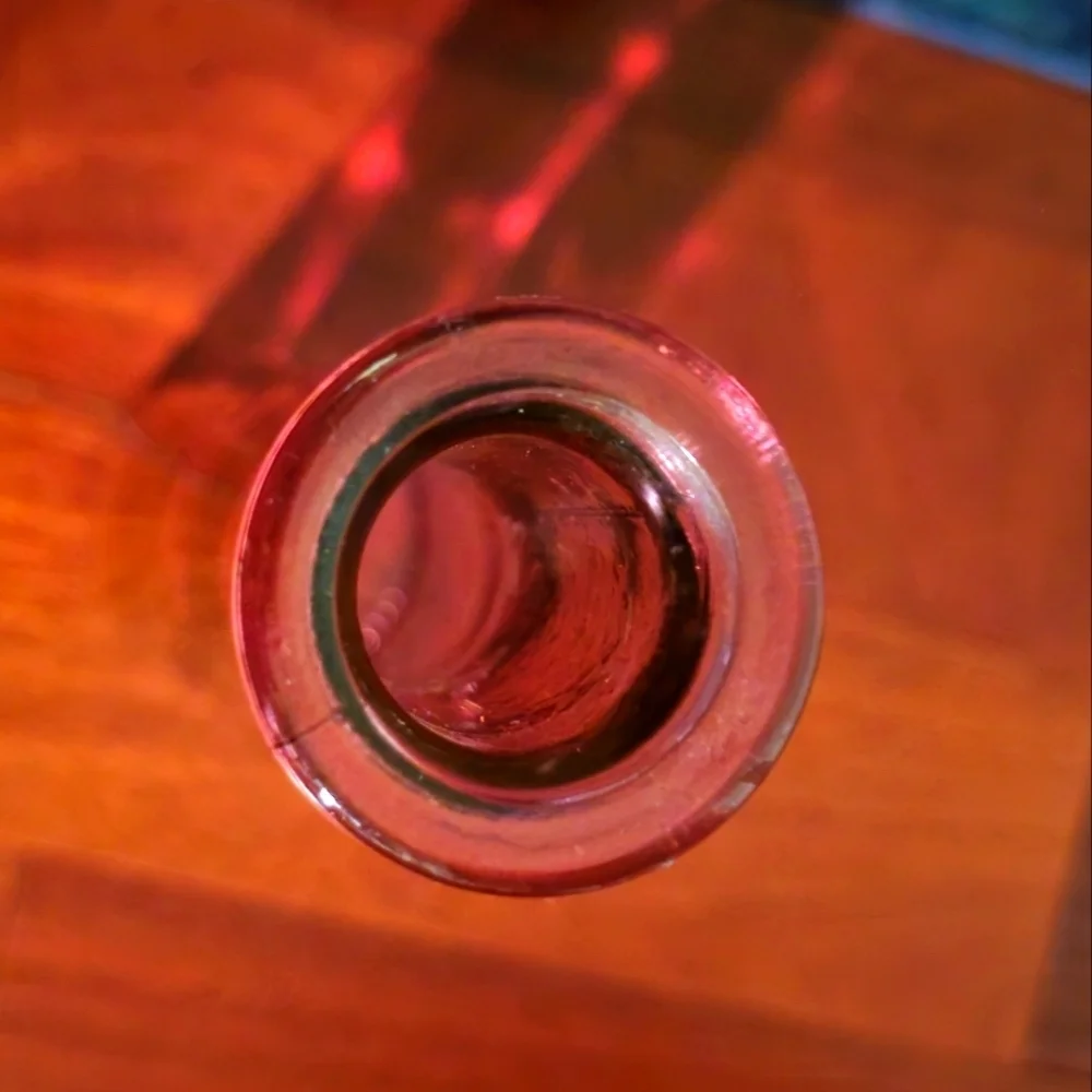 San Miguel(Spain) Recycled Red/Pink 17.5" Decanters With Stoppers - 2 - Picture 5 of 7